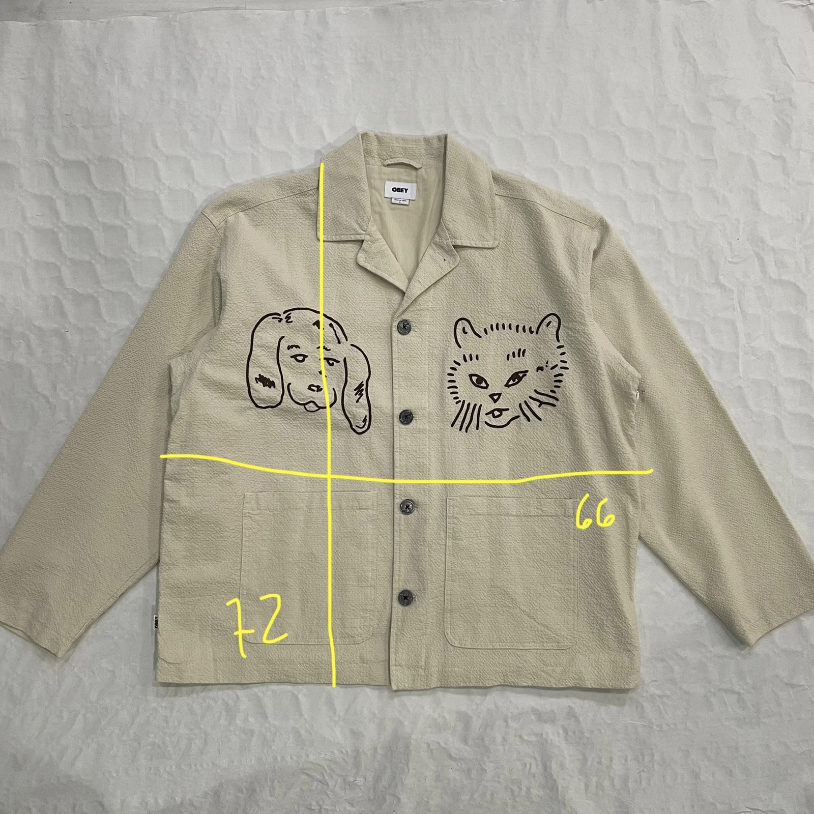 Obey - Vesta Shirt Jacket (Egret) – photo 2